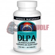 DLPA [Фенилаланин] (750 мг x 60 табл), Source Naturals