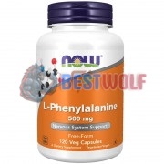 L-Phenylalanine [Фенилаланин] (500 мг x 120 капс), NOW Foods