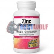 Zinc Bisglycinate 50 мг (60 шт по 50 мг), Natural Factors