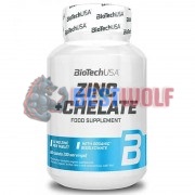 Zinc + Chelate (60 шт по 25 мг), Biotech USA