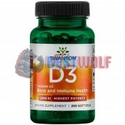 Vitamin D3 (250 шт по 125 мкг: 5000 МЕ), Swanson