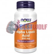 Alpha Lipoic Acid [Extra Strength] (60 шт по 600 мг), NOW Foods