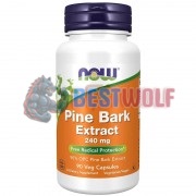 Pine Bark Extract [90% OPC] (90 шт по 240 мг), NOW Foods
