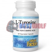 L-Tyrosine (60 шт по 500 мг), Natural Factors