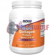 Multi Collagen [Types I, II & III] (454 гр: 35 порций), NOW Foods