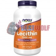 Lecithin [Non-GMO] (200 шт по 1200 мг), NOW Foods