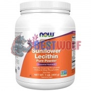 Sunflower Lecithin [Pure Powder] (454 гр: 45 порций), NOW Foods