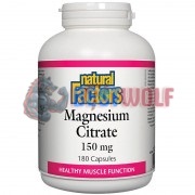 Magnesium Citrate (180 шт по 150 мг), Natural Factors