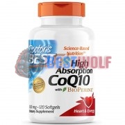 CoQ10 with Bioperine® [High Absorption] (120 шт по 100 мг), Doctor's Best